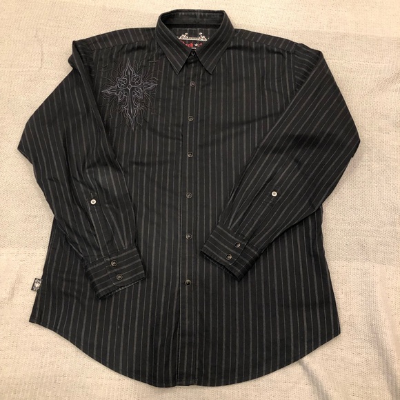 Men’s Pearl Snap, Rock 47, Size XL - Picture 1 of 4